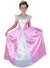 Pink Princess Girls Fairytale Dress Up Costume with Crown