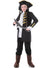Black Pirate Kids Fancy Dress Costume Main Image