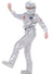 Metallic Silver Space Man Boy's Astronaut Costume - Main Image