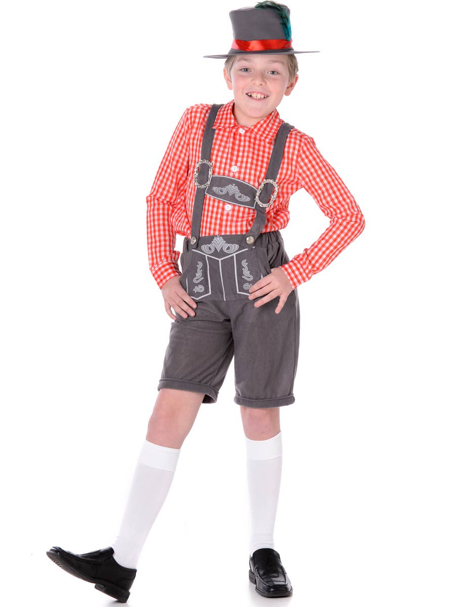 Boys Hansel Fairytale Fancy Dress Costume Main Image