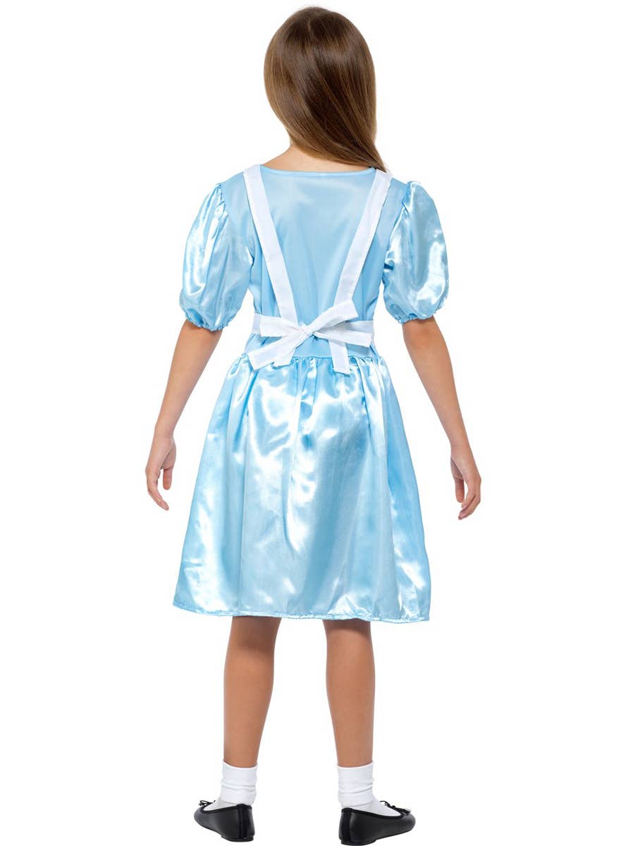 Girls Alice in Wonderland Costume - Back Image