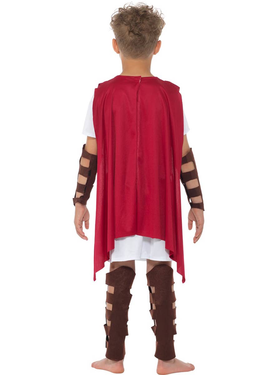 Boys Roman Gladiator Costume - Back Image