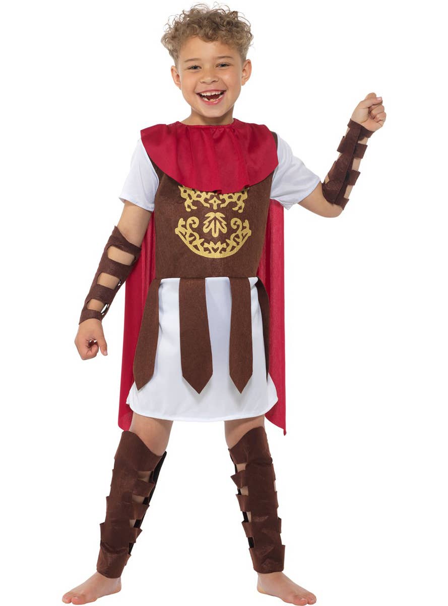 Boys Roman Gladiator Costume - Alternate Front Image