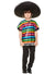 Kid's Mexican Rainbow Costume Poncho - Front View