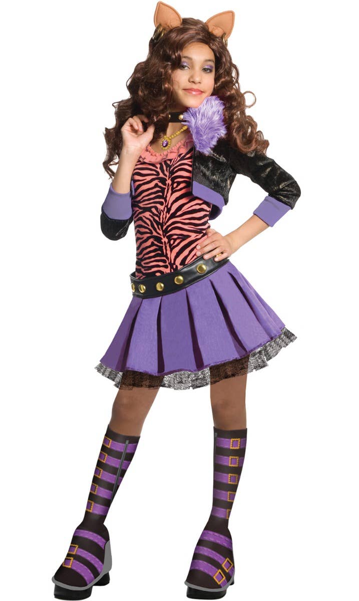 Clawdeen Wolf Monster High Girl's Halloween Book Week Costume Main Image