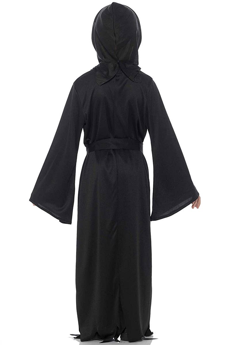 Boys Scream Costume with Black Robe and Mask Back Image