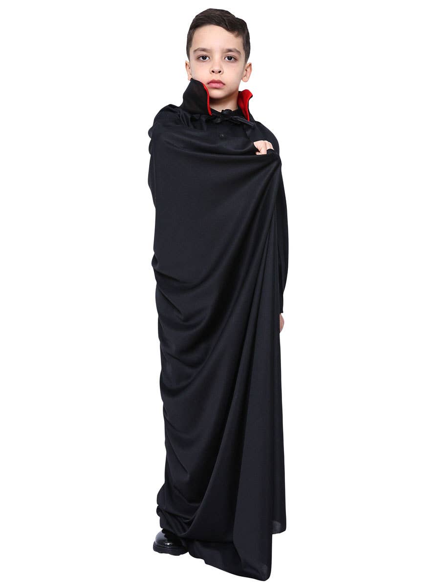 Kids Red and Black Vampire Halloween Cape