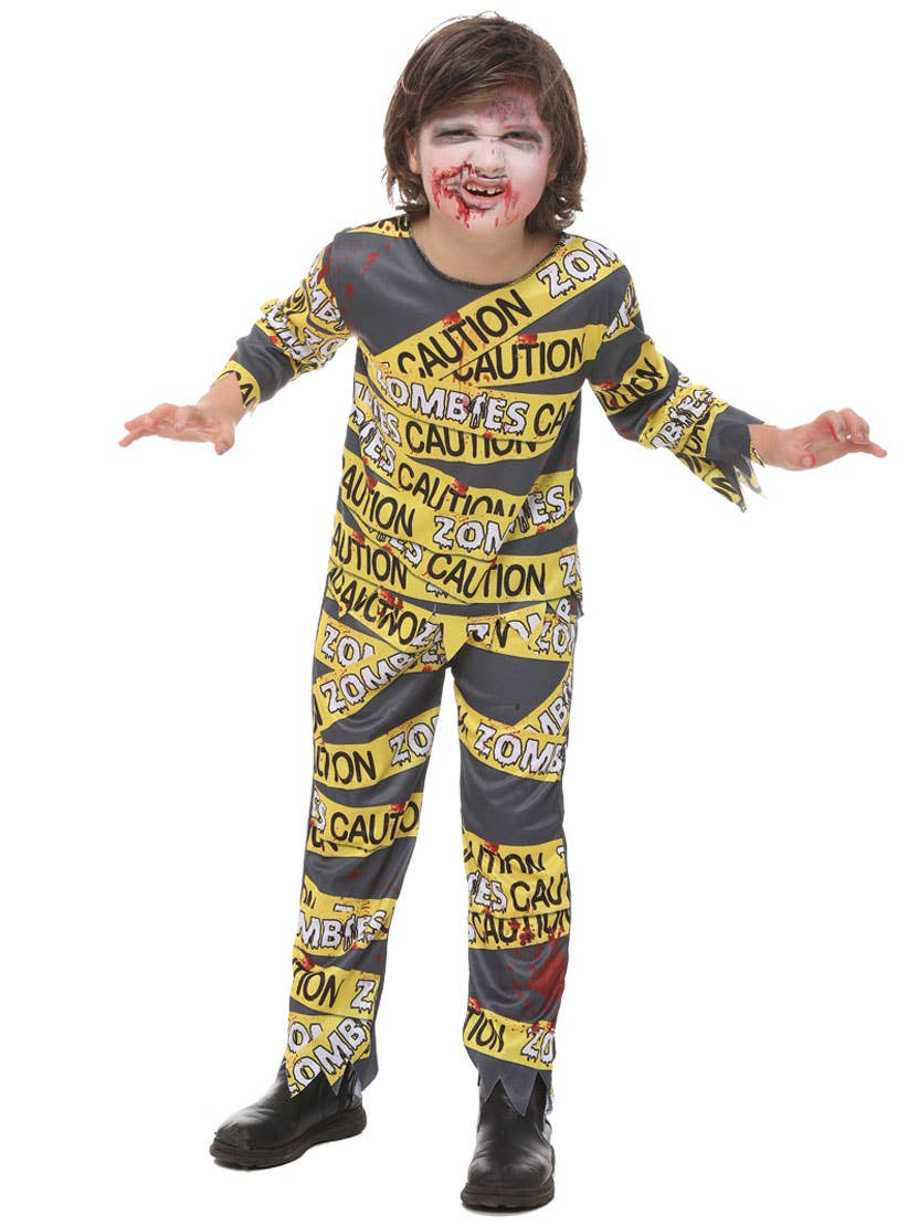 Image of Boys Biohazard Zombie Dress Up Costume