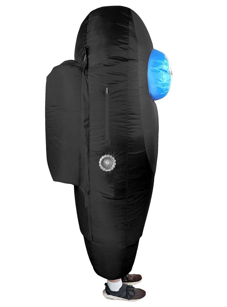 Inflatable Black Sus Crewmate Killer Kids Costume - Side Image 1