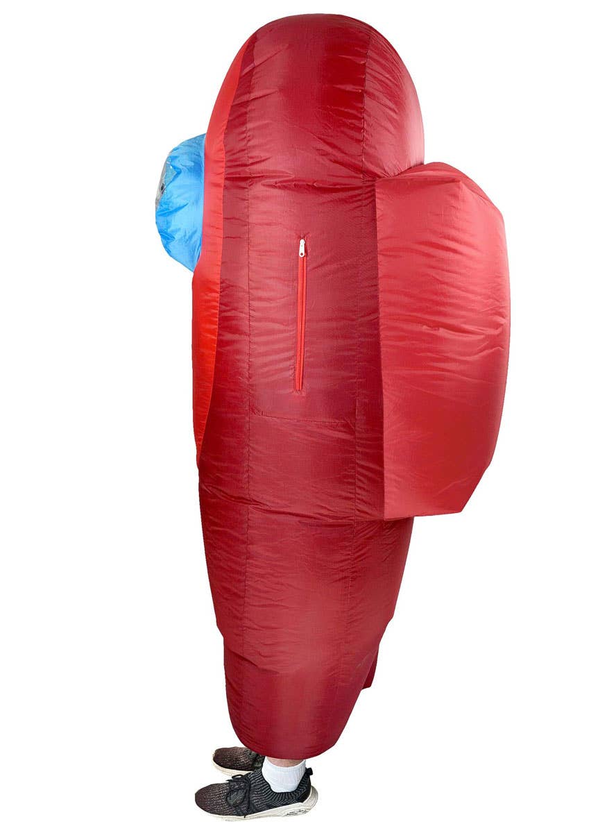 Inflatable Red Sus Crewmate Killer Kids Costume - Side Image 2