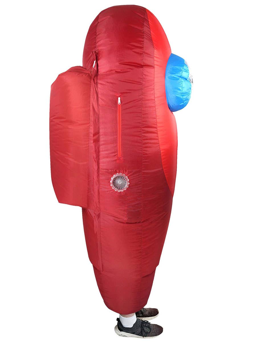 Inflatable Red Sus Crewmate Killer Kids Costume - Side Image 1