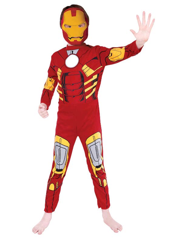 Boy's Officially Licensed Marvel Iron Man Fancy Dress Costume Main Image