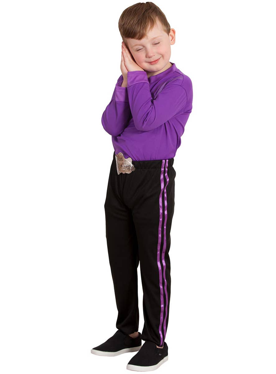 Kids Purple Lachy Wiggle Costume - Main Image
