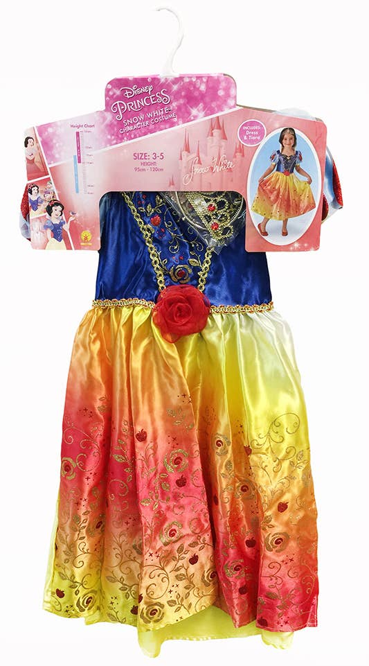 Rubies Girl's Officially Licensed Snow White Disney Princess Book Week Costume - Packet Image