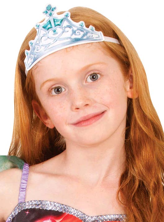 The Little Mermaid Girls Ariel Fabric Tiara Costume Accessory Main Image