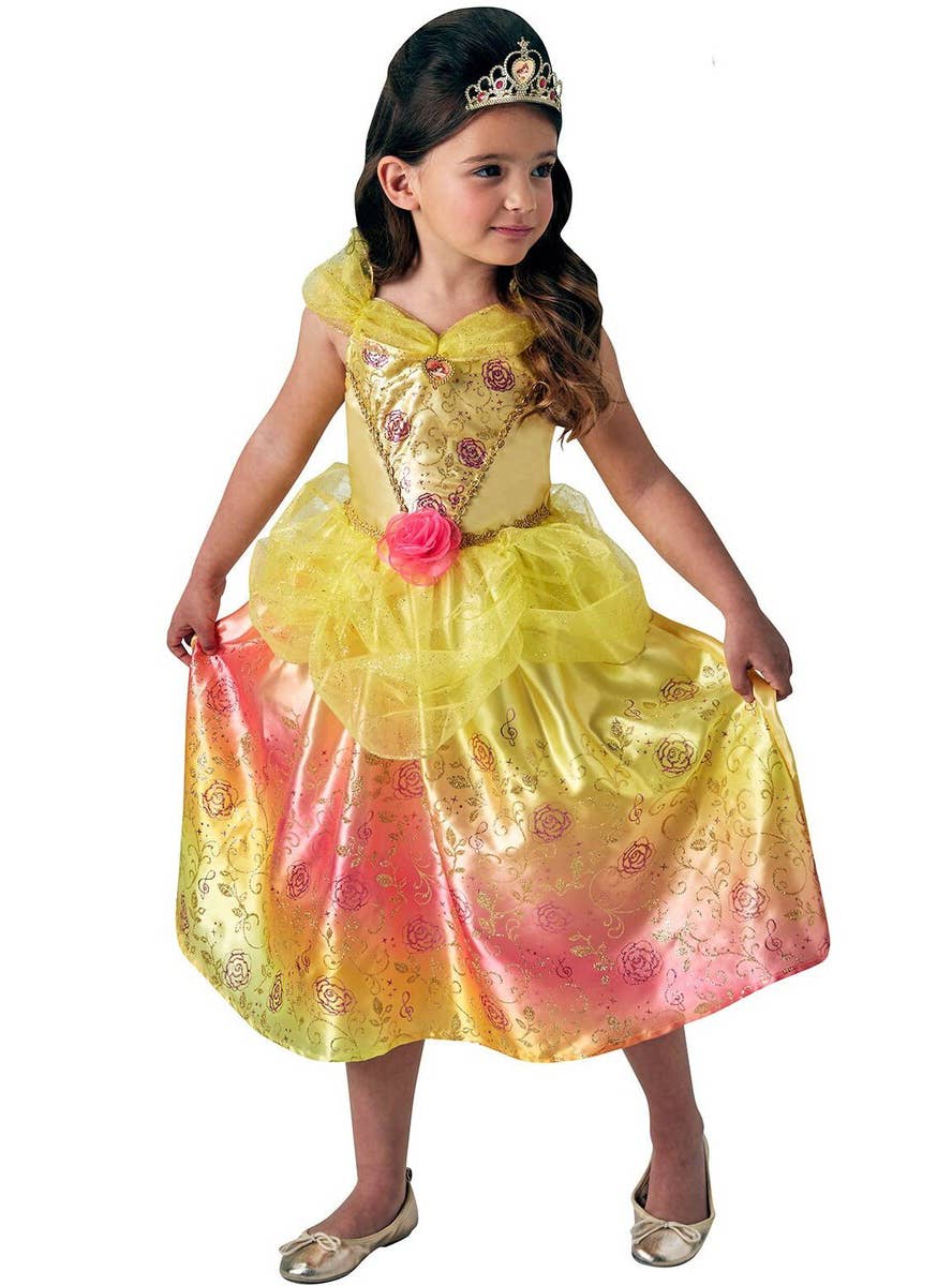 Beauty and the Beast Girls Princess Belle Disney Costume - Main Image