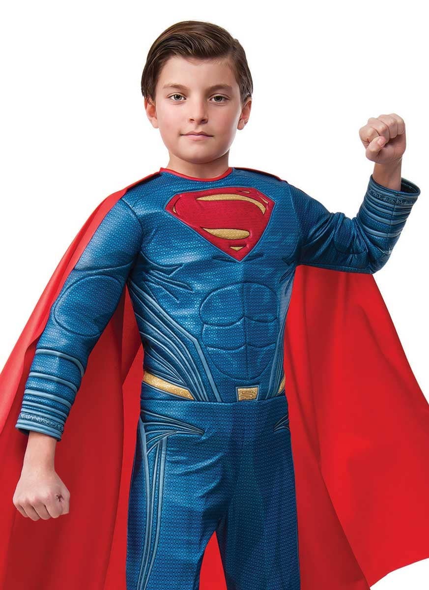 Deluxe Dawn of Justice Superman Costume For Boys Close Image