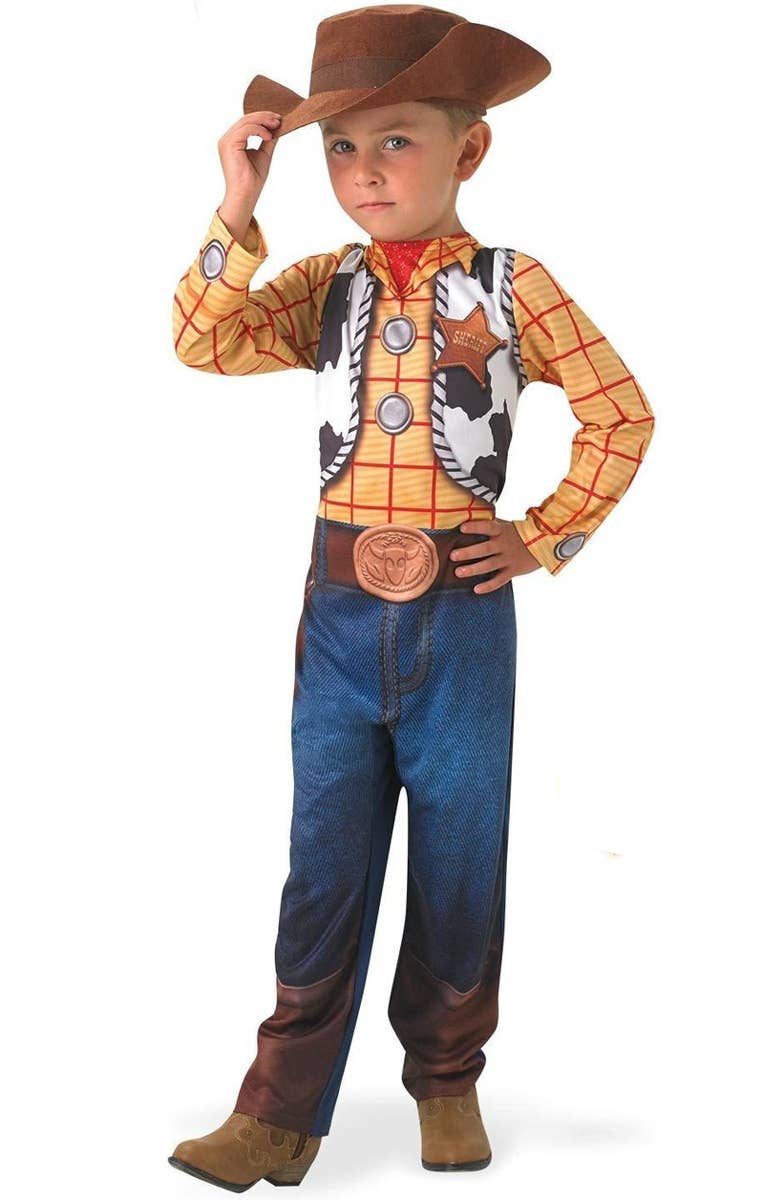 Deluxe Officially Licensed Reversible Woody to Buzz Lightyear Boys Costume - Woody Image