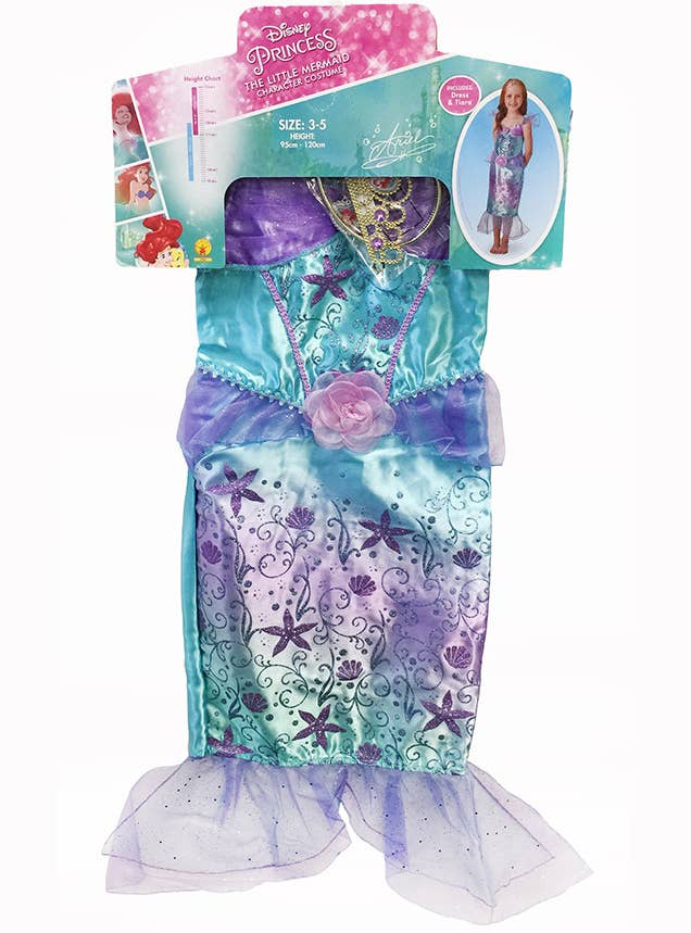 Rubies Girl's Officially Licensed Ariel Disney Princess The Little Mermaid Book Week Costume - Packaging Image