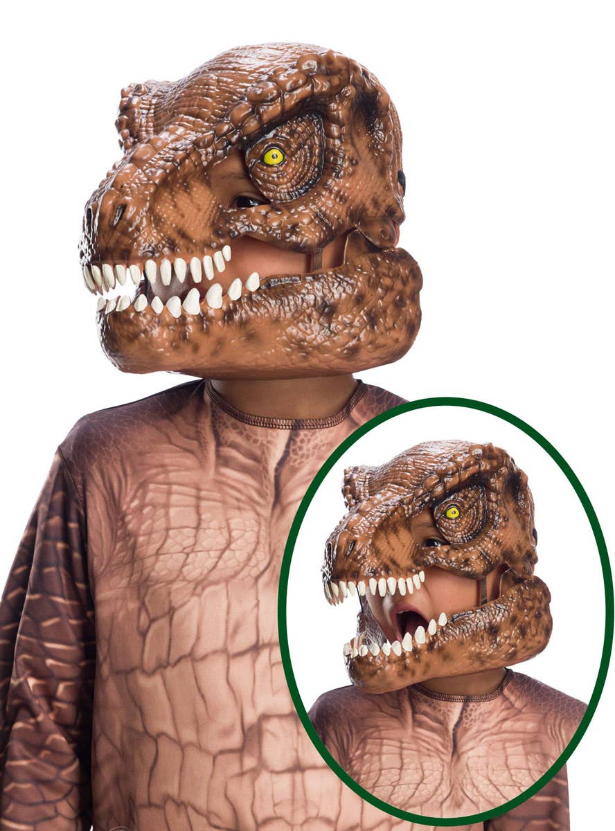 Movable Tyrannosaurus Rex Kid's Dinosaur Costume Mask