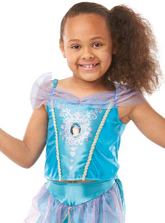 Fairytale Disney Princess Jasmine Girls Fancy Dress Costume Close Image