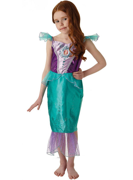 Ariel The Little Mermaid Girls Disney Book Week Costume - Front Image