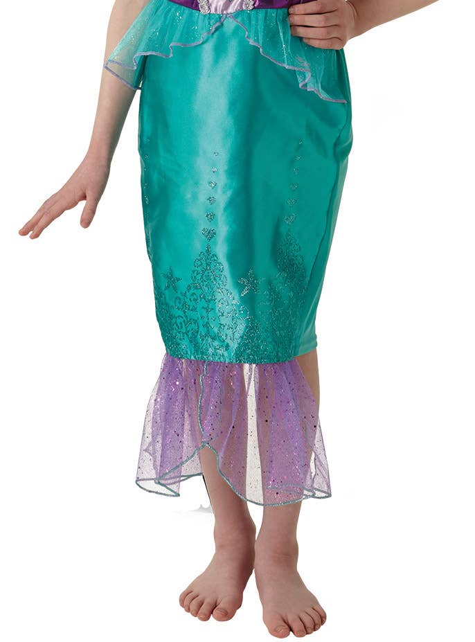 Ariel The Little Mermaid Girls Disney Book Week Costume - Close Front Image 2