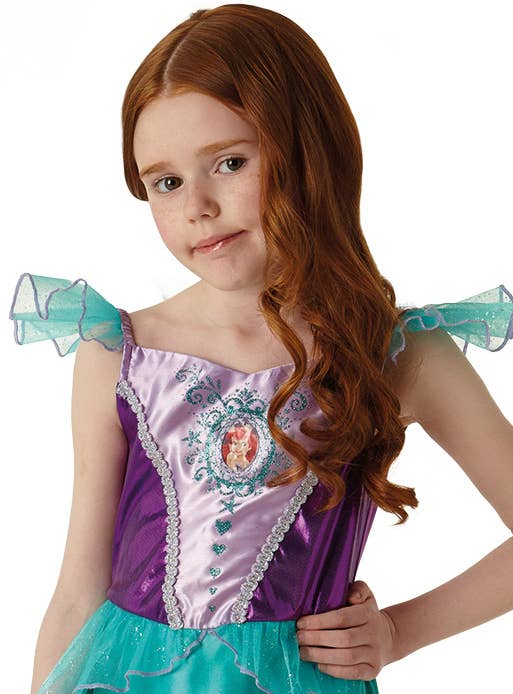 Ariel The Little Mermaid Girls Disney Book Week Costume - Close Front Image