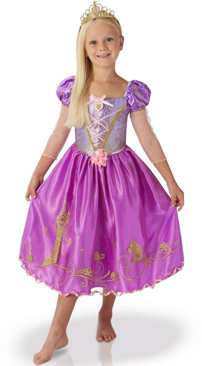 Image of Disney Rapunzel Girls Shimmer Princess Costume