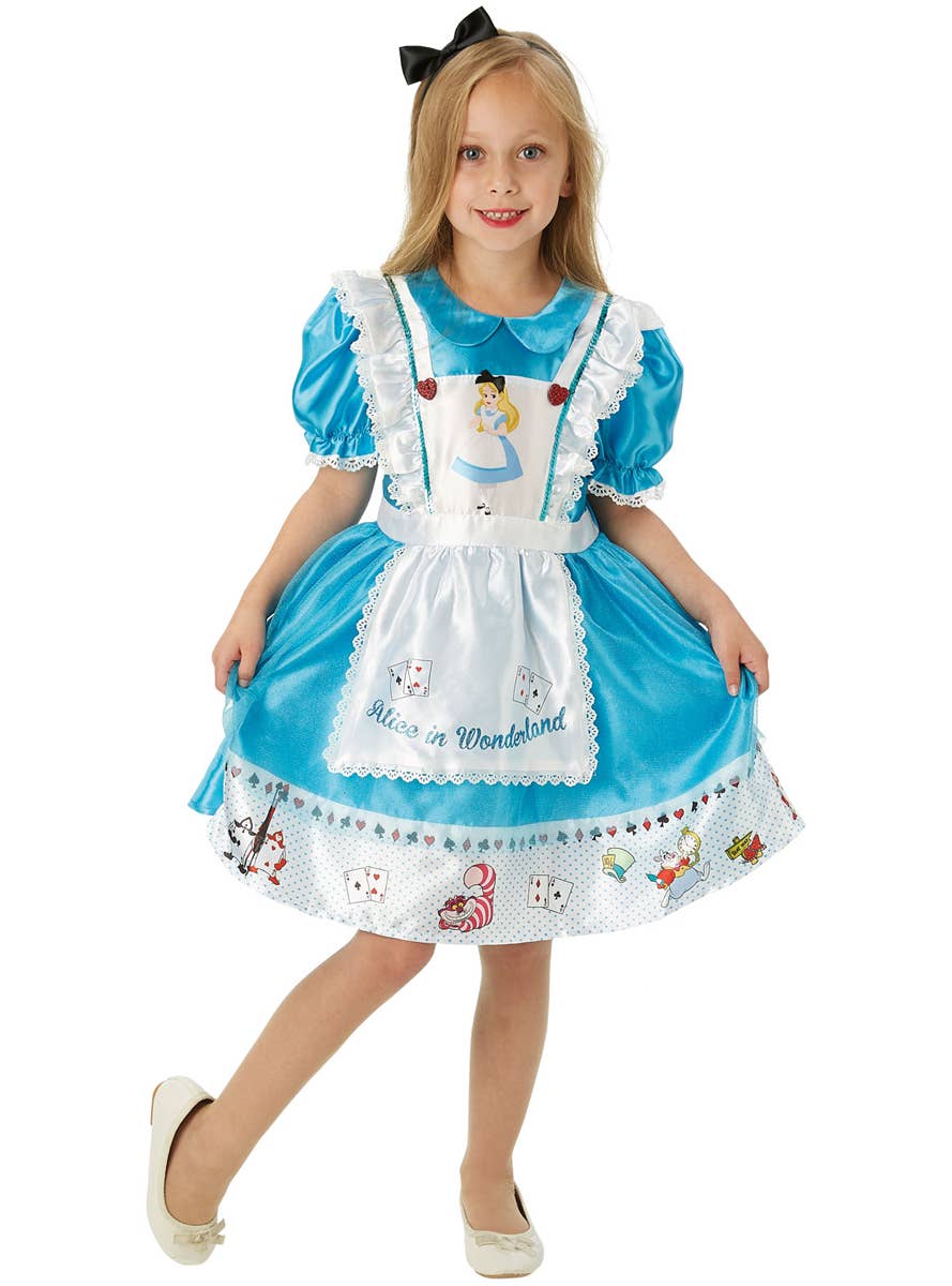 Alice in Wonderland Girls Costume - Front Image