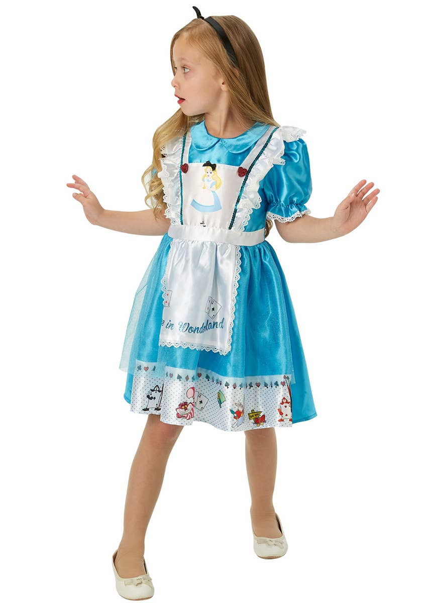 Alice in Wonderland Girls Costume - Alternate Front Image