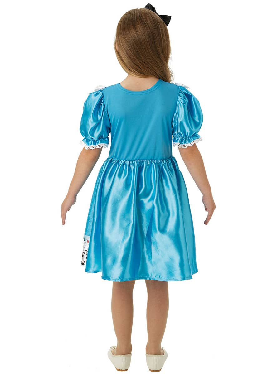 Alice in Wonderland Girls Costume - Back Image