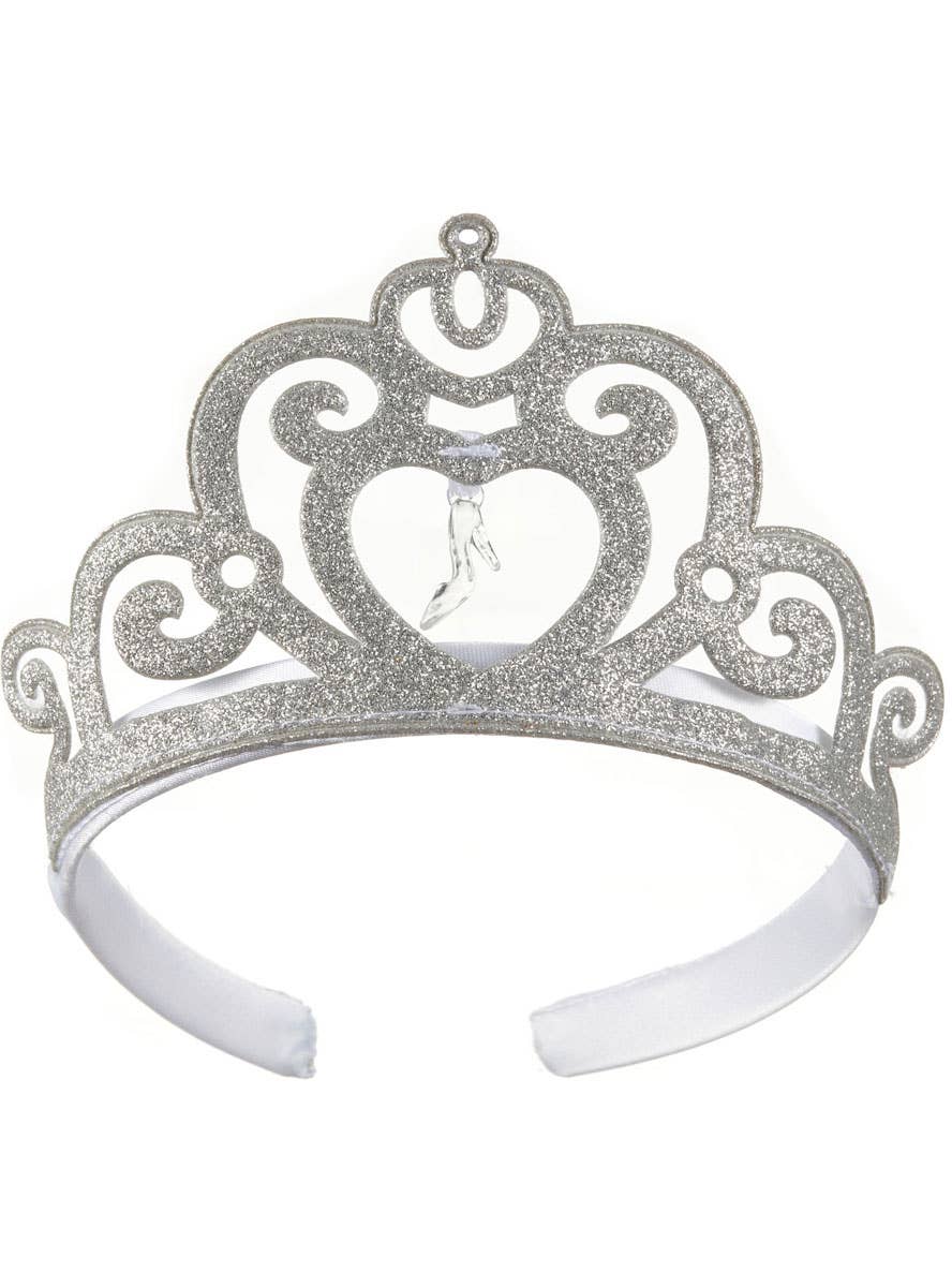 Silver Glitter Cinderella Tiara Costume Accessory