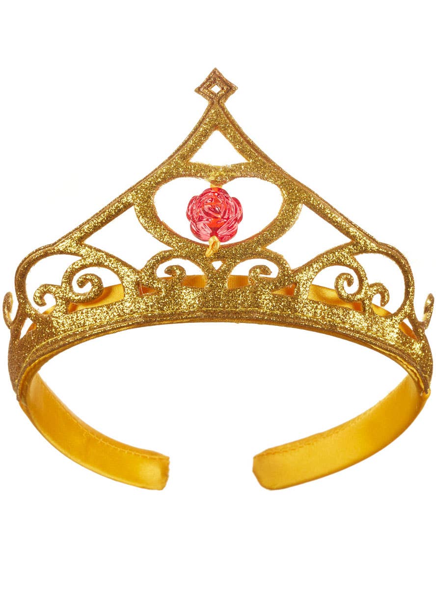 Gold Glitter Belle Tiara Costume Accessory