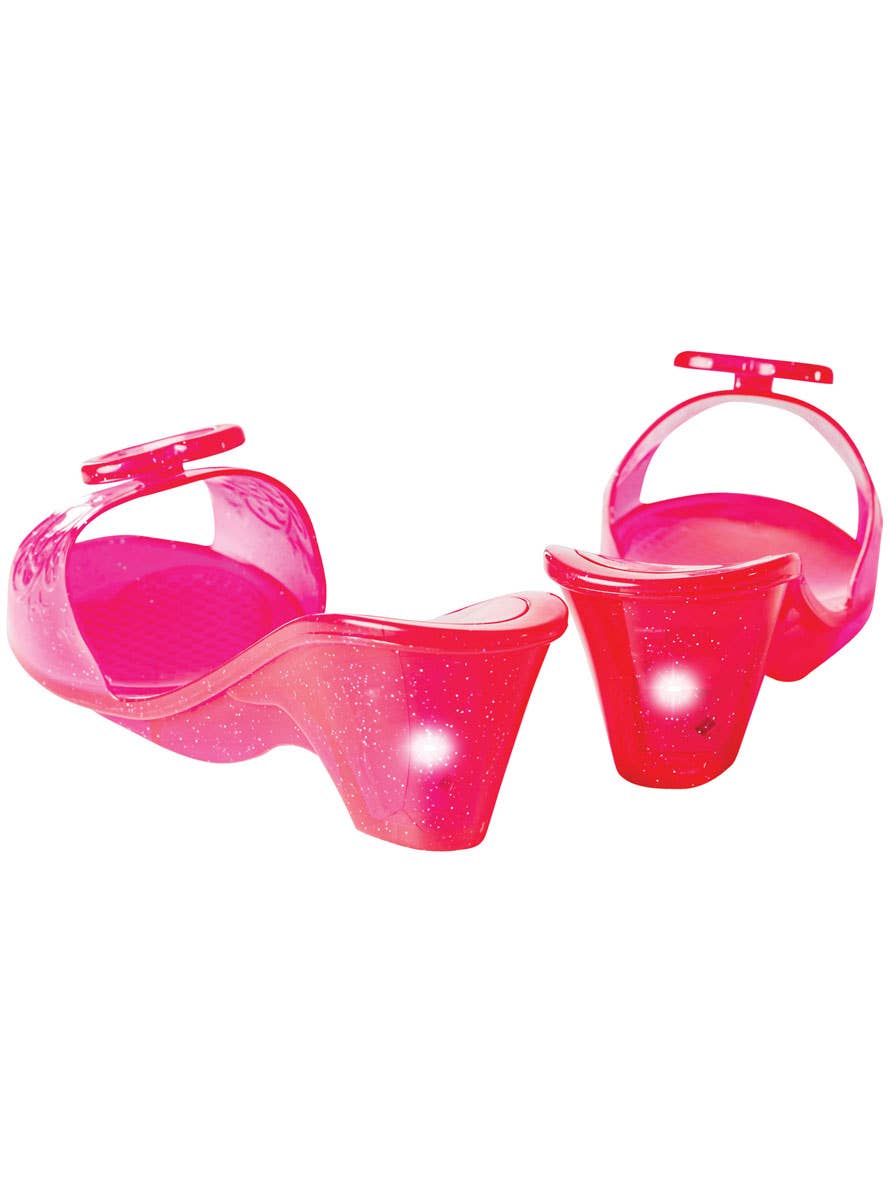 Girls Light Up Sleeping Beauty Jelly Costume Shoes - Back Image