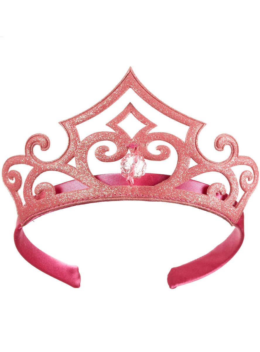 Sleeping Beauty Pink Glitter Wand and Tiara Accessory Set for Girls - Tiara Image