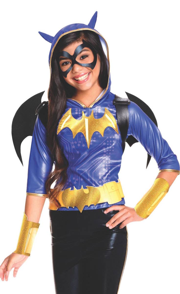 Superhero High Girl's Batgirl Book week Fancy Dress Costume Close Front Image