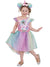 Girls Rainbow Minnie Mouse Unicorn Costume - Front Image