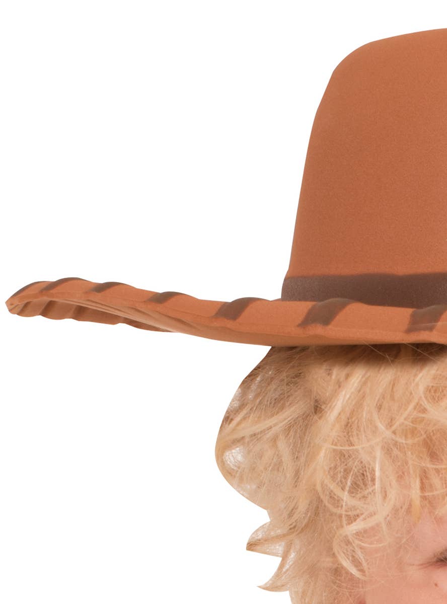 Image of Toy Story 4 Officially Licensed Boys Woody Cowboy Hat - Close Up