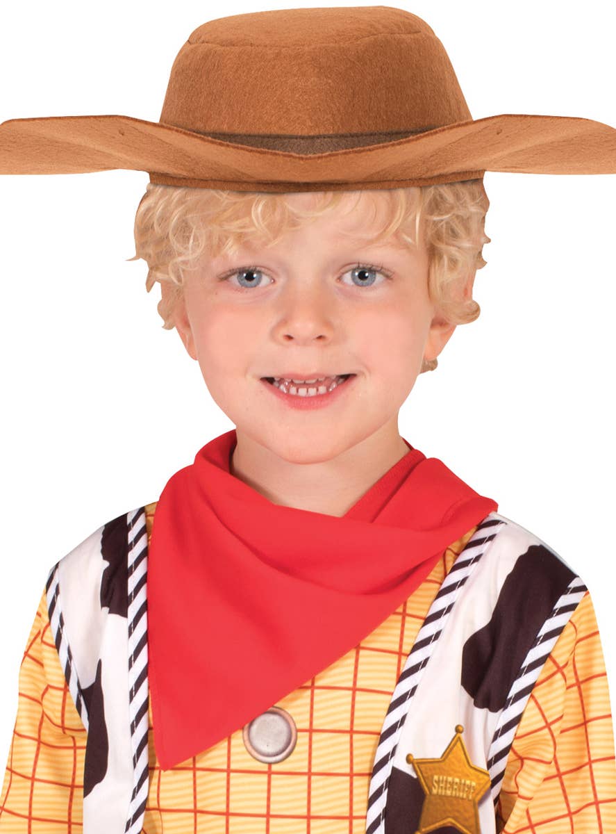 Boy's Deluxe Toy Story 4 Woody Fancy Dress Costume - Close Image 2
