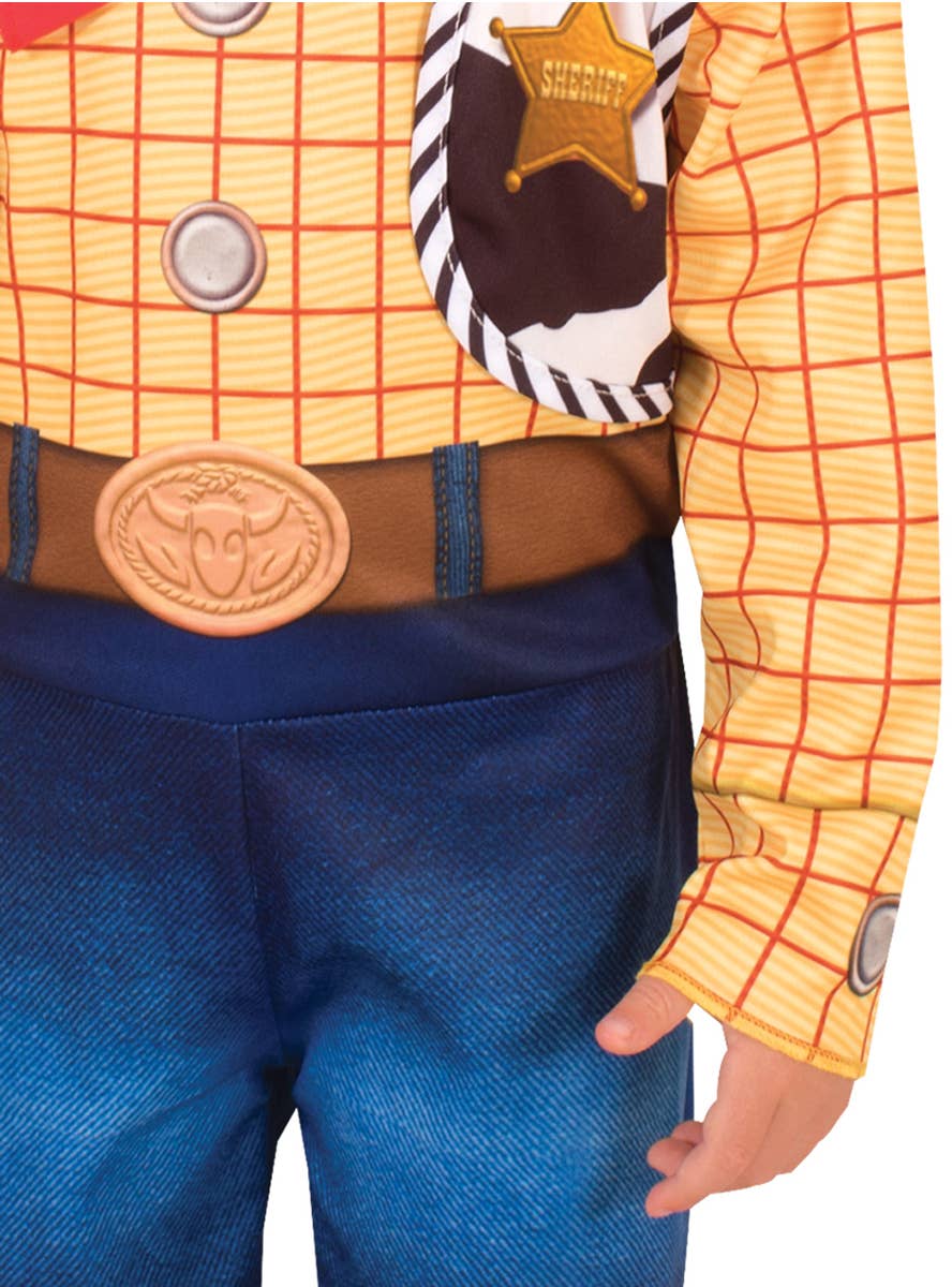 Boy's Deluxe Toy Story 4 Woody Fancy Dress Costume - Close Image 3
