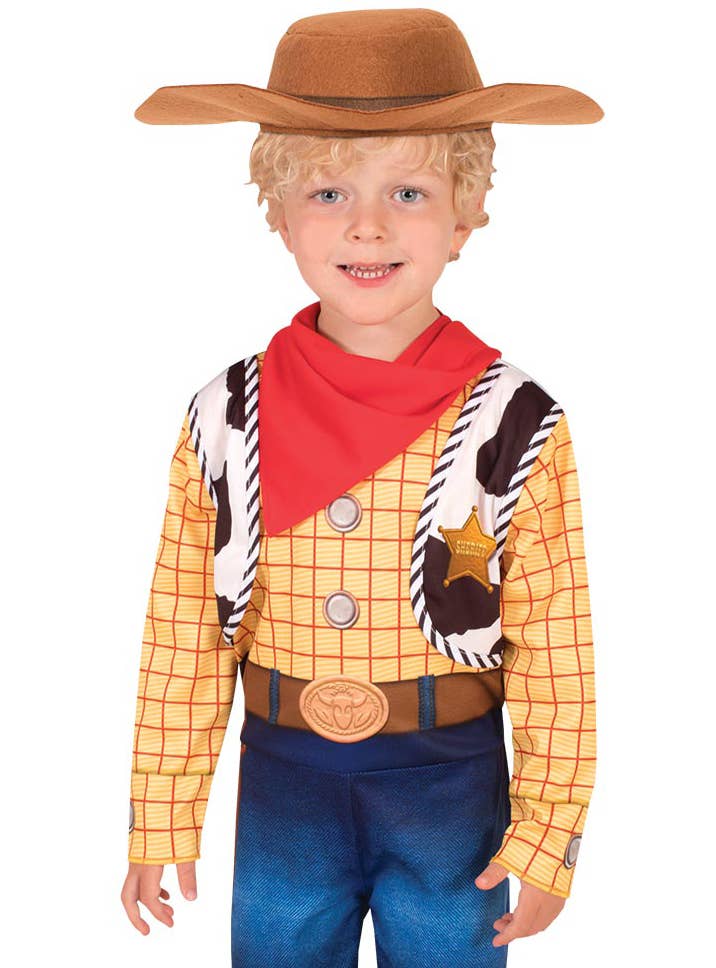 Toy Story 4 Woody Boys Fancy Dress Costume - Close Image
