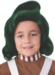 Green Oompa Loompa Children's Fancy Dress Costume Wig Main Image