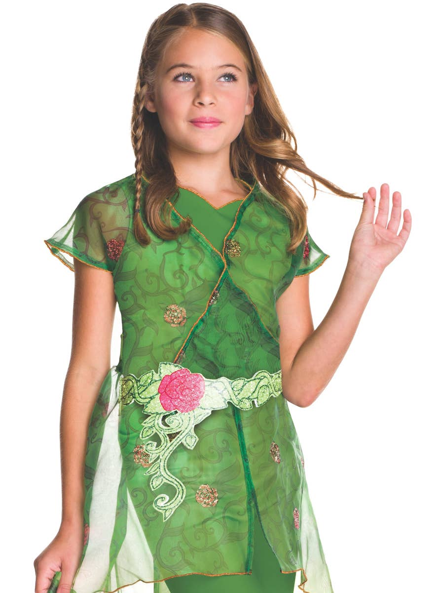 Girls DC Super Hero Officially Licensed Posion Ivy Book Week Costume - Close Image 1