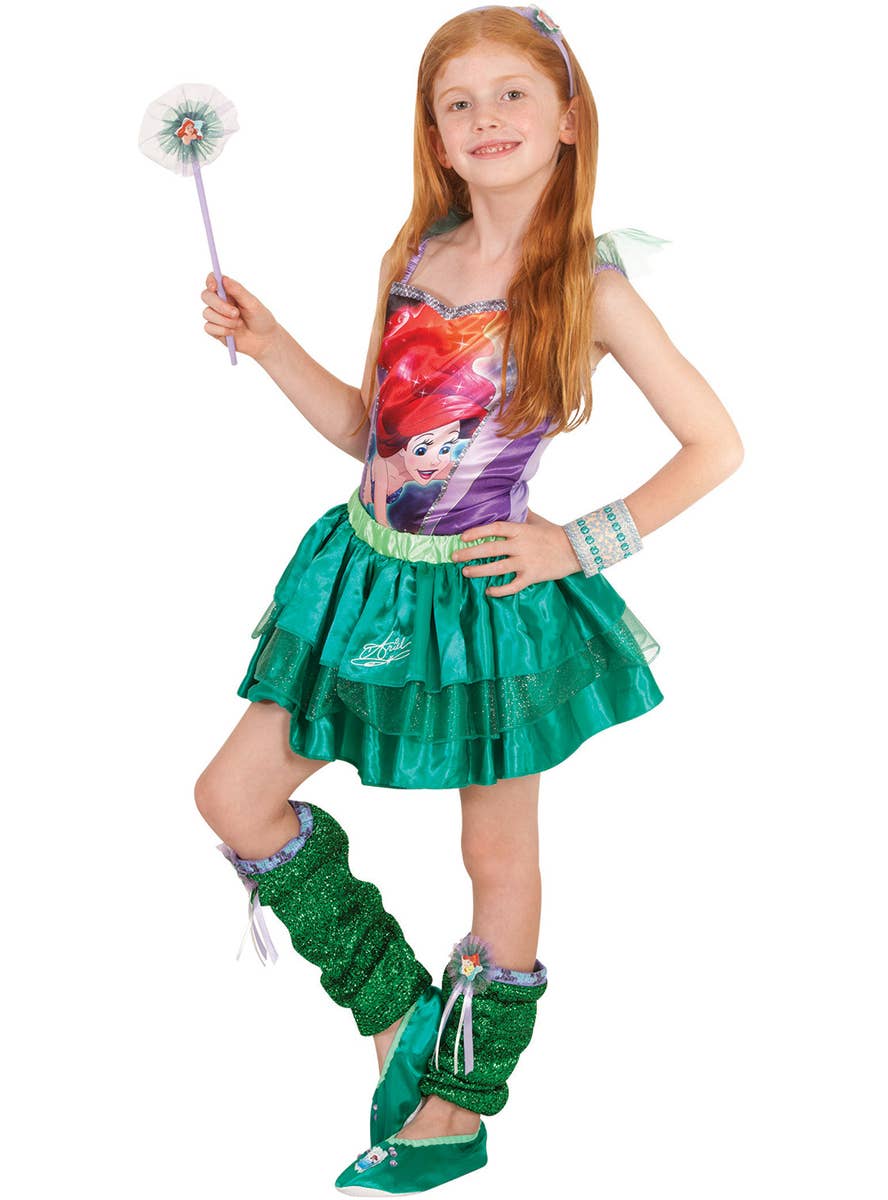 The Little Mermaid Girls Disney Ariel Character Costume Top Main Image