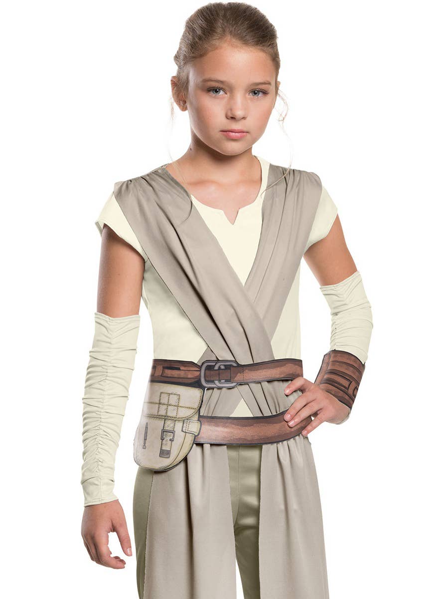 The Force Awakens Star Wars Girls Rey Fancy Dress Costume Zoom Image