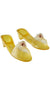 Girls Disney Princess Belle Yellow Glitter Jelly Low Heel Costume Shoes Main Image