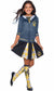 Girls Hufflepuff House Harry Potter Costume Skirt Main Image