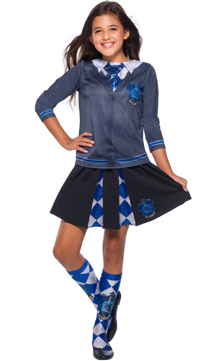Girls Ravenclaw House Harry Potter Costume Skirt Main Image