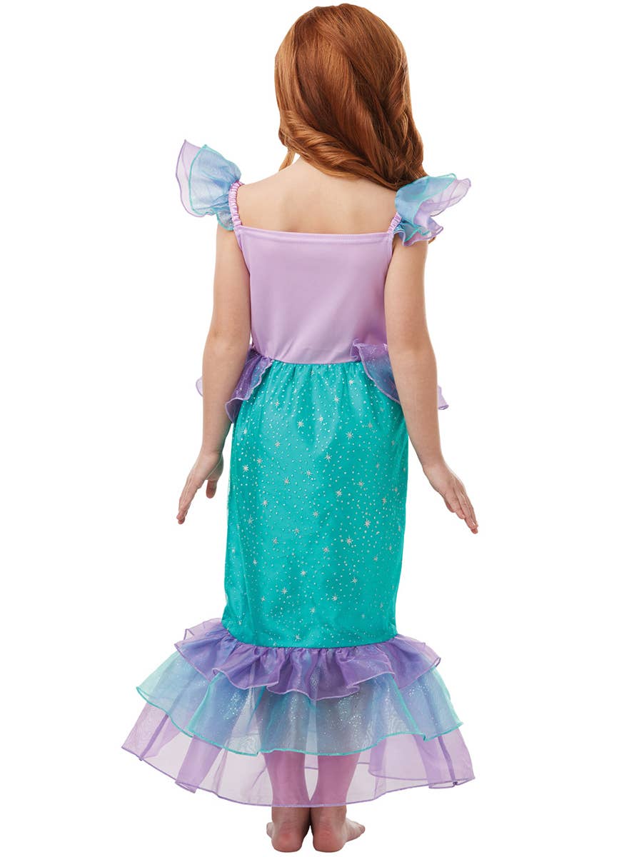 Girls Glitter Little Mermaid Ariel Costume - Back Image